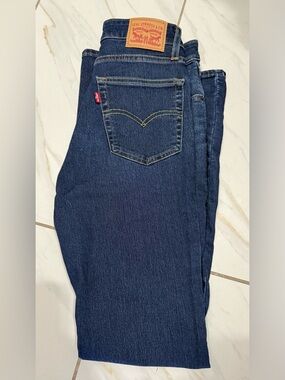 Levi's Blue High-Rise Bootcut Jeans